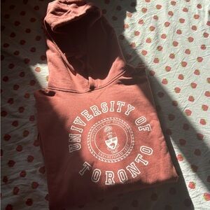 University of Toronto Pink Unisex Hoodie (size medium)